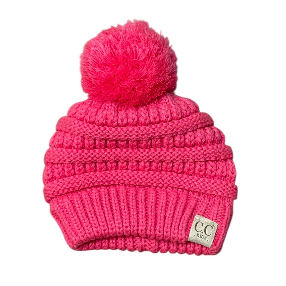 Kids CC Beanie with Pom